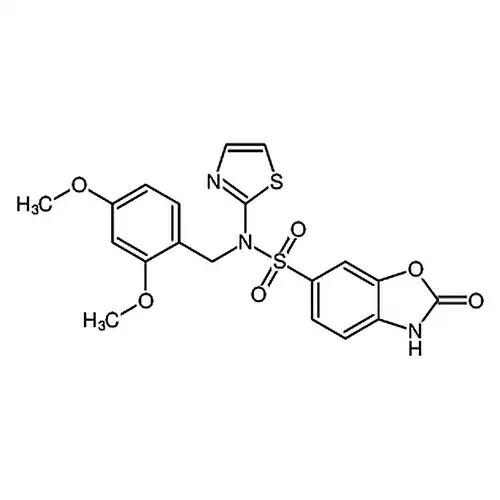N-(2，4-二メチル酸素基ベンジル)-2-酸素代-N-(チアゾール-2-基)-2，3-二水素ベンゼン并[d]オキサゾール-6-磺アミド