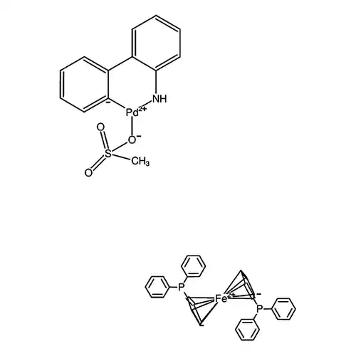 메틸술폰산[1,1'-双(二페닐膦基)二茂철)](2'-아미노-1,1'-联벤젠-2-基)钯(II)