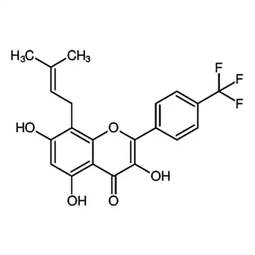 3,5,7-三히드록시-8-(3-메틸부틸-2-엔-1-基)-2-(4-(三불소메틸)페닐)-4H-色엔-4-케톤