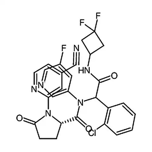 1-(4-氰基-2-피리딘基)-5-кислорода代-L-脯氨酰-2-(2-хлорафенил)-N-(3,3-二фтора环бутил基)-N2-(5-фтора-3-피리딘基)甘氨амид