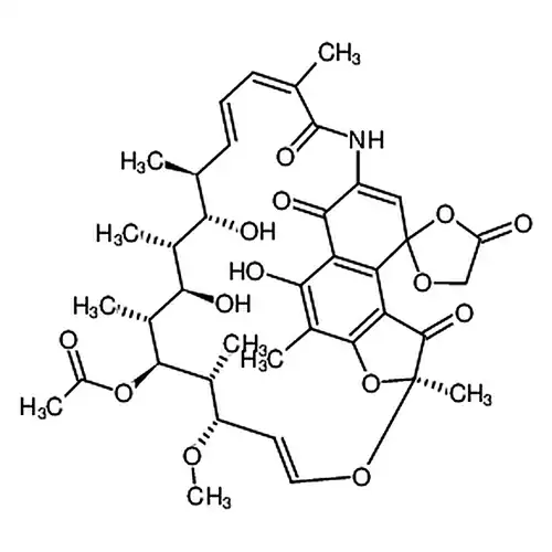 螺[1,3-二산소펜틸环-2,9'(6'H)-[2,7](环산소十五탄소环[1,11,13]三엔亚아미노)萘并[2,1-b]푸란]-1',4,6',11'(2'H)-四케톤, 5',17',19',21'-四히드록시-23'-메틸산소基-2',4',12',16',18',20',22'-七메틸-21'-아세트산에스테르