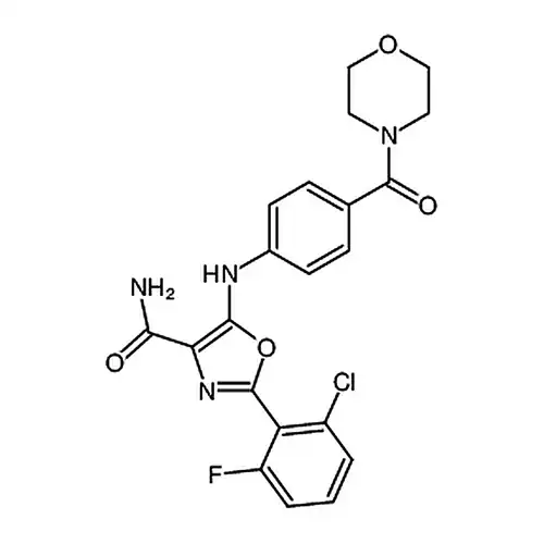 2-(2-хлора-6-фторафенил)-5-((4-(吗啉-4-羰基)фенил)амино)恶唑-4-羧амид
