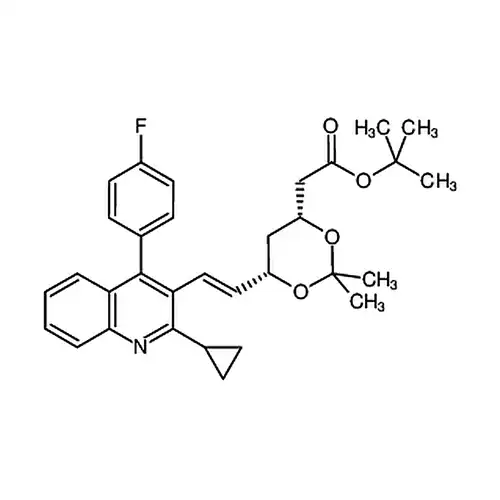 (4R,6S)-6-[[(1E)-2-环пропил基-4-(4-фторафенил)-3-хинолин基]этилен基]-2,2-диметил-1,3-二кислорода六环-4-уксусная кислота叔бутилэфир