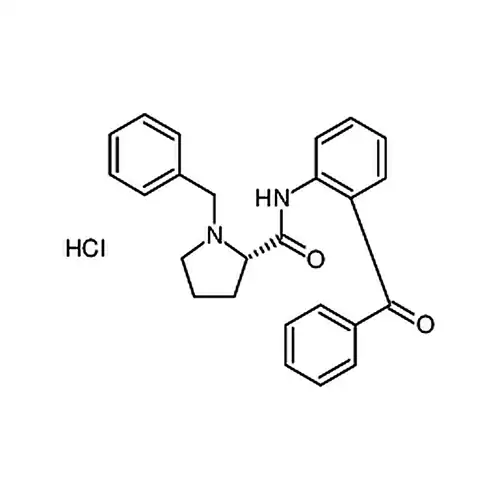 (S)-N-(2-ベンゾイル基フェニル)-1-ベンジルピロールアルカン-2-メチルアミド塩酸塩