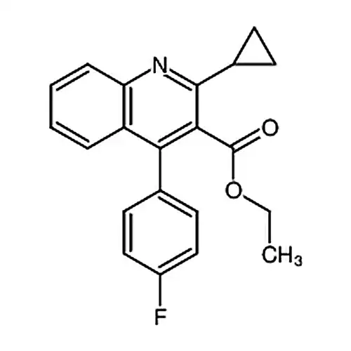 Ethyl 2-cyclopropyl-4-(4-fluorophenyl)quinoline-3-carboxylate