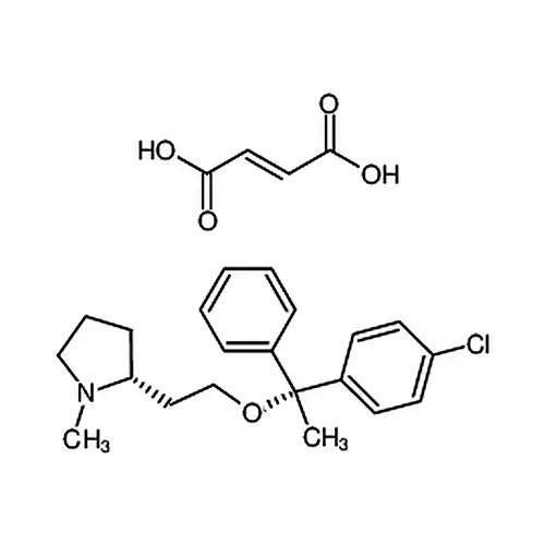 (R)-2-(2-((R)-1-(4-塩素フェニル)-1-ベンゼンエチル酸素基)エチル)-1-メチルピロールアルカンフマル酸塩