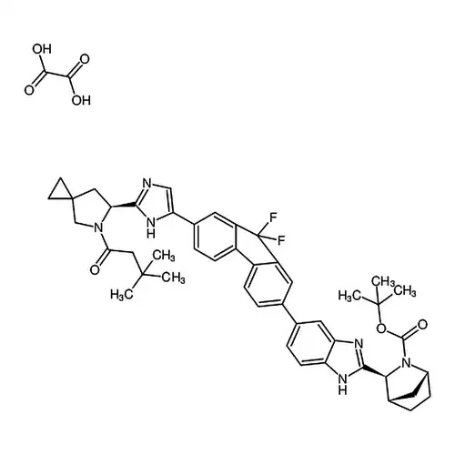 (1R,3S,4S)-3-(6-(7-(2-((S)-5-(叔бутилкислорода基羰基)-5-азота杂螺[2.4]гептилалкан-6-基)имидазол-5-基)-9,9-二фтора-9H-芴-2-基)-1H-бензол并[d]имидазол-2-基)-2-азота杂二环[2.2.1]гептилалкан-2-羧кислотаэтилэфироксалат