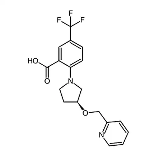 (S)-2-(3-(ピリジン-2-基メチル酸素基)ピロールアルカン-1-基)-5-(三フッ素メチル)ベンゼンギ酸