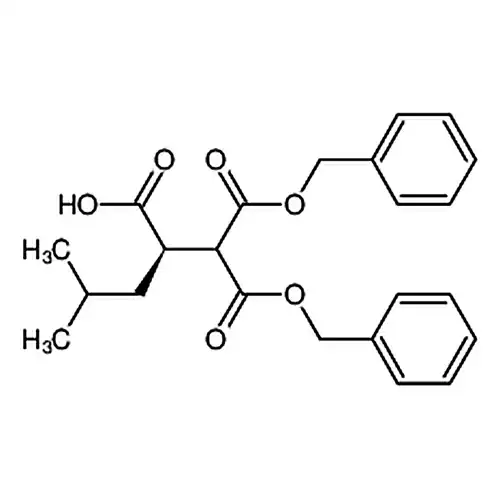 (R)-2-(1，3-双(苄酸素基)-1，3-二酸素代プロピル-2-基)-4-メチルペンチル酸
