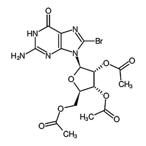 (2R,3R,4R,5R)-2-(Acetoxymethyl)-5-(2-amino-8-bromo-6-oxo-1H-purin-9(6H)-yl)tetrahydrofuran-3,4-diyl diacetate