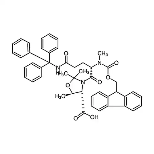(4S,5R)-3-((S)-2-((((9H-芴-9-基)메틸산소基)羰基)아미노)-5-산소代-5-(三벤젠메틸아미노)펜틸酰基)-2,2,5-三메틸恶唑알칸-4-羧산