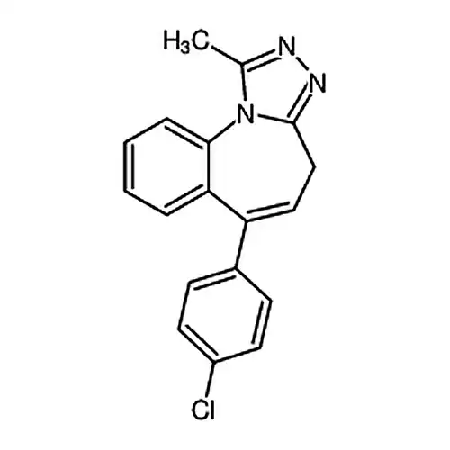 6-(4-хлорафенил)-1-метил-4H-бензол并[f][1，2，4]三唑并[4，3-a]азота杂