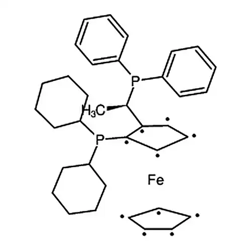 (R)-1-[(S{p})-2-(二环ヘキシル基膦)二茂鉄基エチル]二フェニル膦