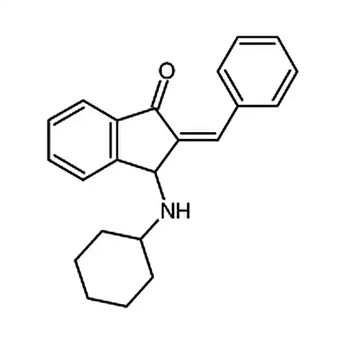 2-亚ベンジル-3-(环ヘキシル基アミノ)-2,3-二水素-1H-茚-1-ケトン