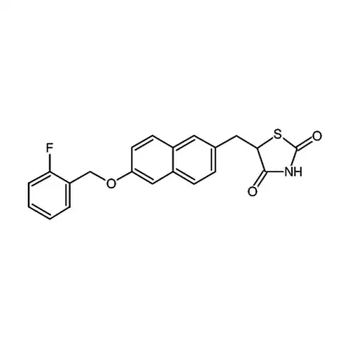 5-[[6-[(2-Fluorophenyl)methoxy]-2-naphthalenyl]methyl]-2，4-thiazolidinedione