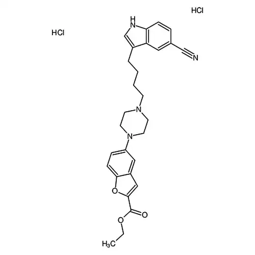 Ethyl 5-(4-(4-(5-Cyano-1H-Indol-3-Yl)Butyl)Piperazin-1-Yl)Benzofuran-2-Carboxylate (Dihydrochloride)