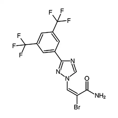 (E)-3-(3-(3，5-双(三フッ素メチル)フェニル)-1H-1，2，4-三唑-1-基)-2-臭素代プロピレン