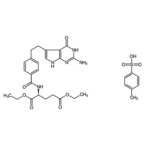 (S)-Diethyl 2-(4-(2-(2-amino-4-oxo-4,7-dihydro-3H-pyrrolo[2,3-d]pyrimidin-5-yl)ethyl)benzamido)pentanedioate 4-methylbenzenesulfonate