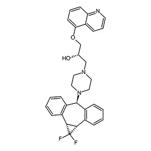(2R)-1-{4-[(1AR,6R,10BS)-1,1-二фтора-1,1A,6,10B-四водорода二бензол并[A,E]环пропил并[C]环гептилен-6-基]哌嗪-1-基}-3-(хинолин-5-基кислорода基)пропил-2-спирт