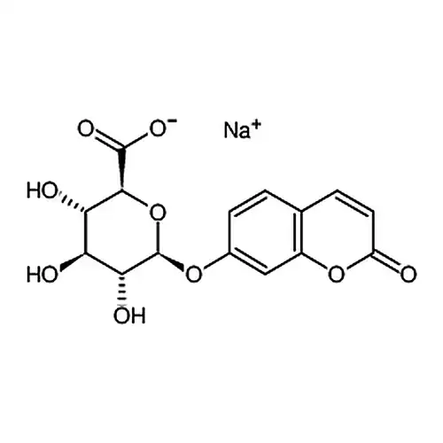 (2S,3S,4S,5R,6S)-3,4,5-三ヒドロキシ-6-((2-酸素代-2H-ベンゼン并吡喃-7-基)酸素基)四水素-2H-吡喃-2-羧酸ナトリウム