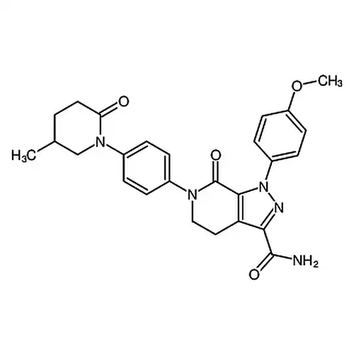 1-(4-メチル酸素基フェニル)-6-(4-(5-メチル-2-酸素代哌啶-1-基)フェニル)-7-酸素代-4，5，6，7-四水素-1H-ピラゾール并[3，4-c]ピリジン-3-メチルアミド