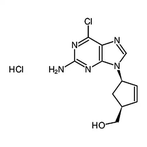 (1S–4R)-4-(2-アミノ-6-塩素-9H-プリン-9-基)-2-环ペンチルエン-1-メタノール塩酸塩