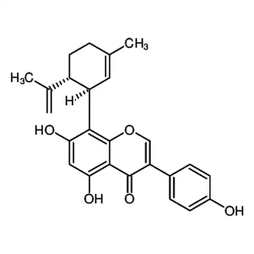 5,7-Dihydroxy-3-(4-hydroxyphenyl)-8-[(1R,6R)-6-isopropenyl-3-meth yl-2-cyclohexen-1-yl]-4H-chromen-4-one