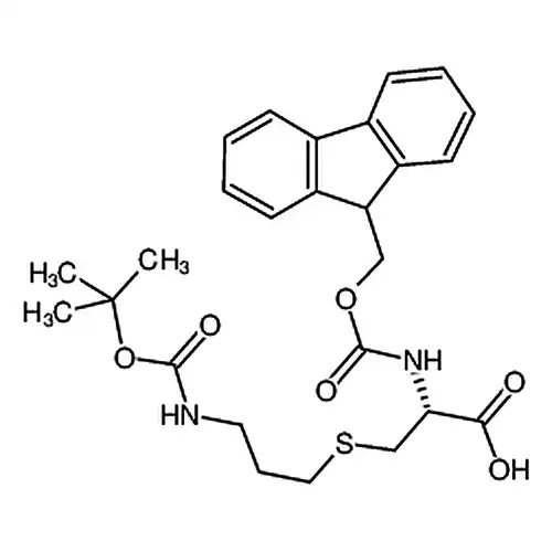 (R)-2-((((9H-芴-9-基)메틸산소基)羰基)아미노)-3-((3-((叔부틸산소基羰基)아미노)프로필基)황代)프로피온산