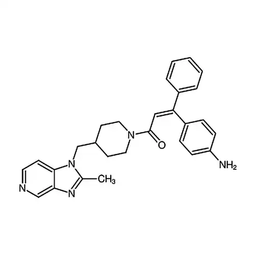 (Z)-3-(4-アミノフェニル)-1-(4-((2-メチル-1H-イミダゾール并[4，5-c]ピリジン-1-基)メチル)哌啶-1-基)-3-フェニルプロピル-2-エン-1-ケトン