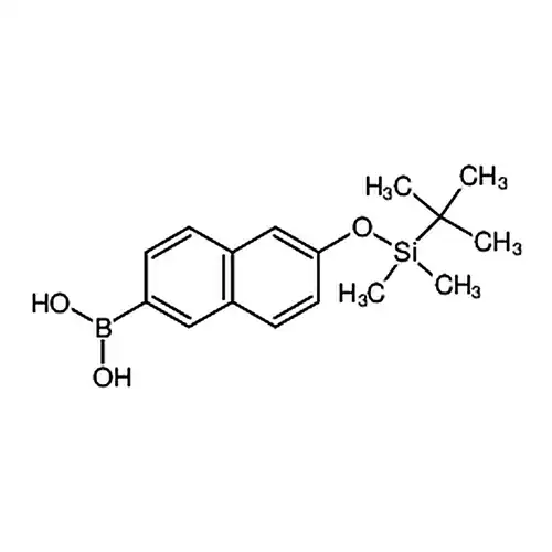 2-(tert-ブチルジメチルケイ素酸素基)萘-6-ホウ酸(含有数量不等的無水物)