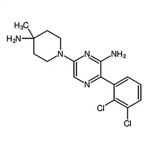 6-(4-Amino-4-methylpiperidin-1-yl)-3-(2,3-dichlorophenyl)pyrazin-2-amine