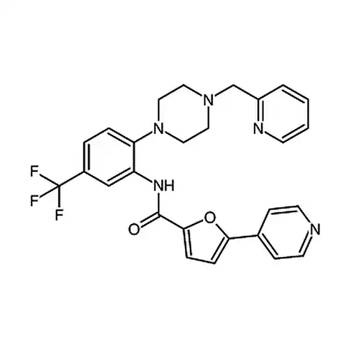 N-(2-(4-(피리딘-2-基메틸)哌嗪-1-基)-5-(三불소메틸)페닐)-5-(피리딘-4-基)푸란-2-메틸아미드