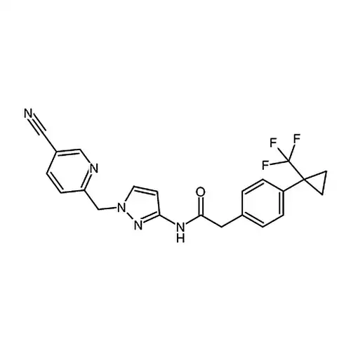 N-(1-((5-氰基피리딘-2-基)메틸)-1H-피라졸-3-基)-2-(4-(1-(三불소메틸)环프로필基)페닐)에틸아미드