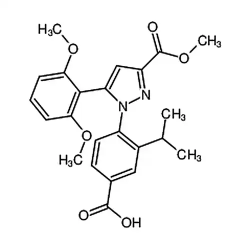 4-(5-(2,6-Dimethoxyphenyl)-3-(methoxycarbonyl)-1H-pyrazol-1-yl)-3-isopropylbenzoic acid