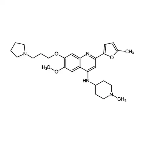 6-메틸산소基-2-(5-메틸푸란-2-基)-N-(1-메틸哌啶-4-基)-7-(3-(피롤알칸-1-基)프로필산소基)퀴놀린-4-아민