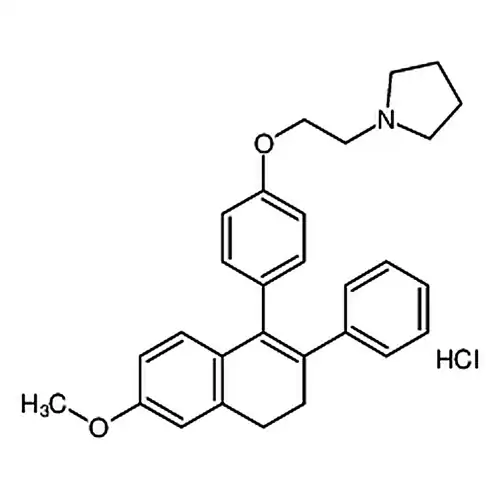 1-[2-[4-(3,4-二水素-6-メチル酸素基-2-フェニル-1-萘基)ベンゼン酸素基]エチル]ピロールアルカン塩酸塩