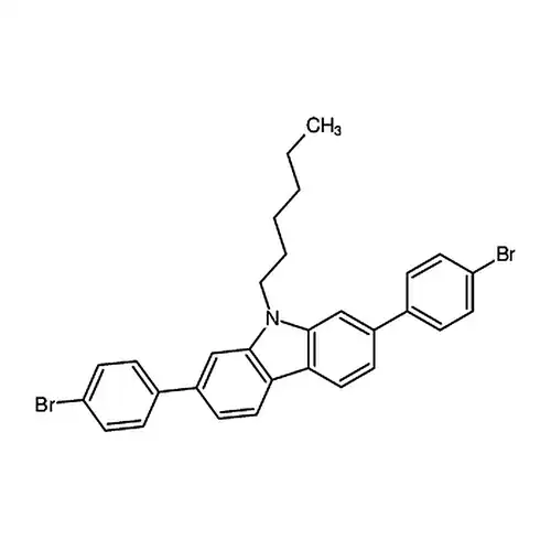 2,7-Bis(4-bromophenyl)-9-hexyl-9H-carbazole