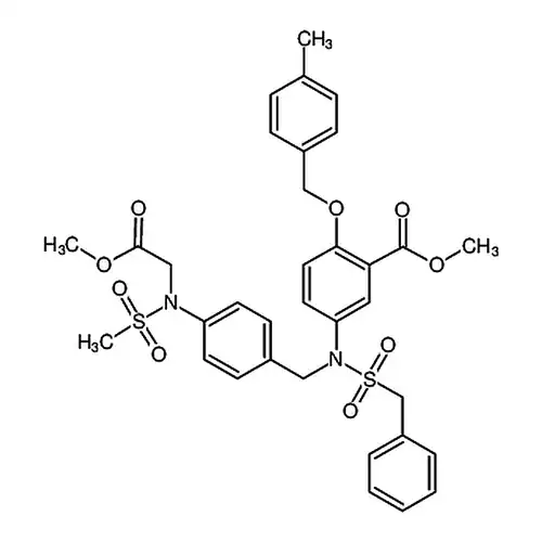 5-(N-(4-(N-(2-メチル酸素基-2-酸素代エチル)メチル磺酰アミノ)ベンジル)-1-フェニルメチル磺酰アミノ)-2-((4-メチルベンジル)酸素基)ベンゼンギ酸メチルエステル
