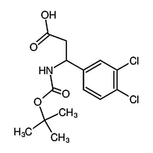 3-叔부틸산소基羰基아미노-3-(3，4-二염소페닐)-프로피온산