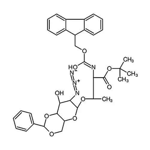 O-(2-叠азота-4,6-O-бензол亚метил-2-脱кислорода-&alpha;-D-吡喃半乳糖)-N-[(9H-芴-9-基метилкислорода基)羰基]-L-苏氨кислота叔бутилэфир