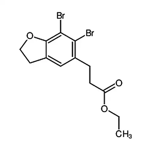 3-(6，7-二브롬-2，3-二수소벤젠并푸란-5-基)프로피온산에틸에스테르