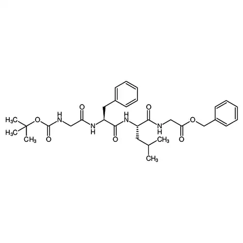 Glycine， N-[(1，1-dimethylethoxy)carbonyl]glycyl-L-phenylalanyl-L-leucyl-， phenylmethyl ester