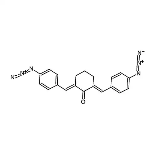 2,6-双(4-叠질소벤젠亚메틸)环헥실케톤 (含水约30%) (单位重量以干重计) [用于感光材料的研究]