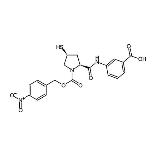 3-((2S,4S)-4-Mercapto-1-(((4-nitrobenzyl)oxy)carbonyl)pyrrolidine-2-carboxamido)benzoic acid