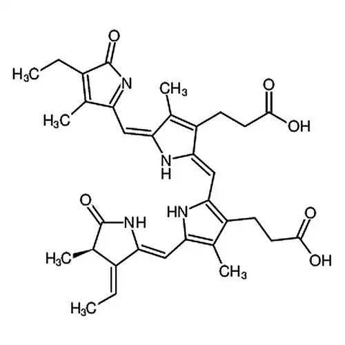 3-((Z)-2-((3-(2-羧에틸)-5-((Z)-((R,E)-3-亚에틸-4-메틸-5-산소代피롤알칸-2-亚基)메틸)-4-메틸-1H-피롤-2-基)亚메틸)-5-((Z)-(4-에틸-3-메틸-5-산소代-1H-피롤-2(5H)-亚基)메틸)-4-메틸-2H-피롤-3-基)프로피온산