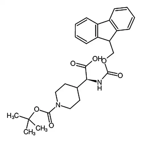 (S)-2-((9H-芴-9-基)메틸산소基)-2-((叔부틸산소基羰基)(哌啶-4-基)아미노)아세트산