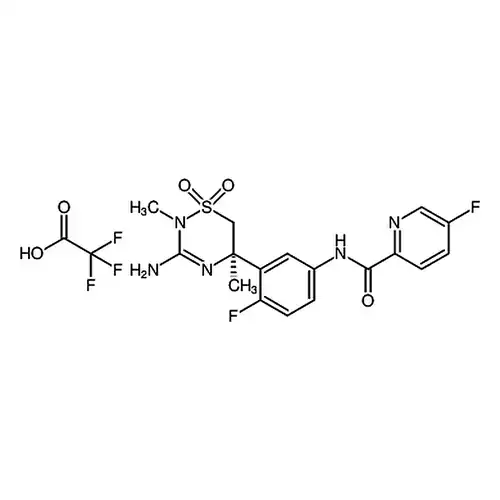 (R)-5-불소-N-(4-불소-3-(3-亚아미노-2,5-디메틸-1,1-二산소基-1,2,4-噻二嗪-5-基)페닐)피리딘아미드2,2,2-三불소아세트산염