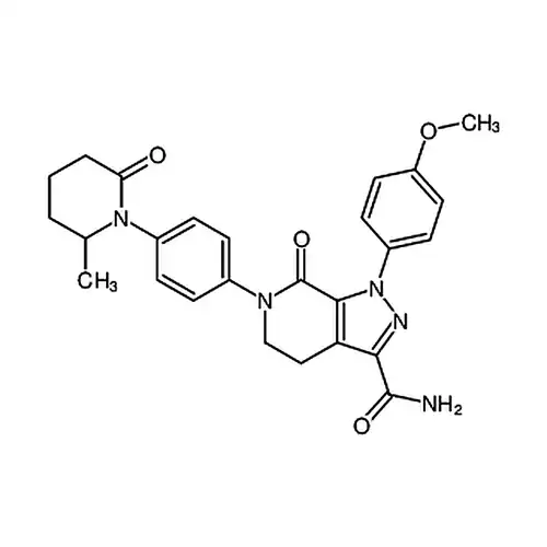 1-(4-メチル酸素基フェニル)-6-(4-(2-メチル-6-酸素代哌啶-1-基)フェニル)-7-酸素代-4，5，6，7-四水素-1H-ピラゾール并[3，4-c]ピリジン-3-メチルアミド