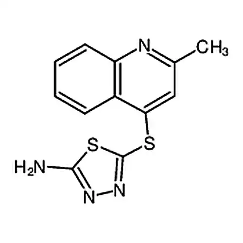 5-((2-メチルキノリン-4-基)硫黄基)-1,3,4-噻二唑-2-アミン