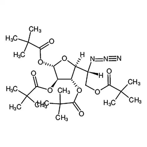(3R，4S，5S)-5-((R)-1-叠窒素基-2-(新ペンチル酰酸素基)エチル)テトラヒドロフラン-2，3，4-三基三(2，2-ジメチルプロピオン酸エステル)